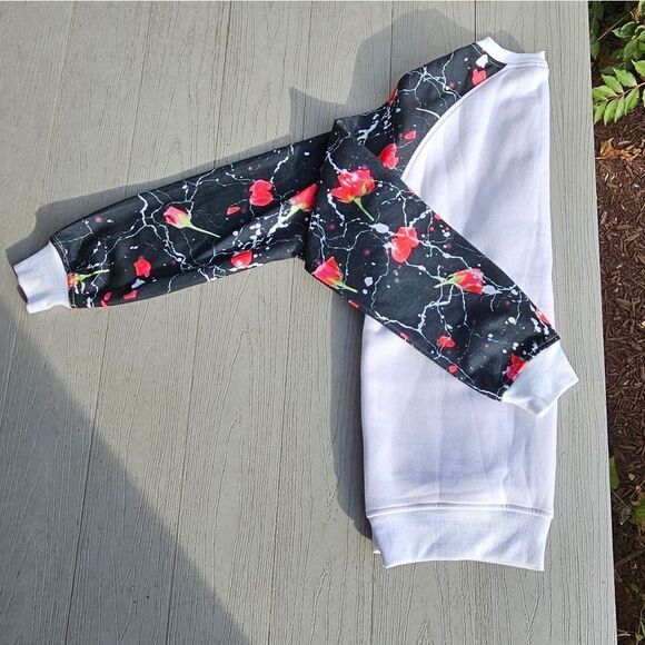 ROSE SLEEVE CREW SWEATSHIRT BY IMP RUE 21 brand new SIZE SMALL - Picture 12 of 16